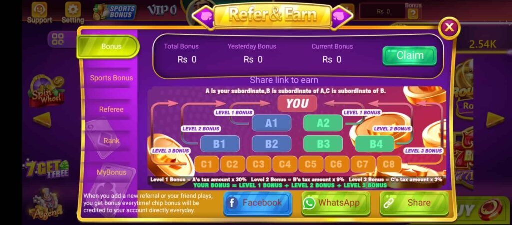 3Patti Happy Refer & Earn